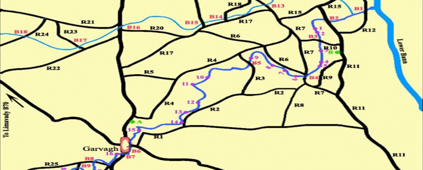 River Agivey & Wee Agivey Map